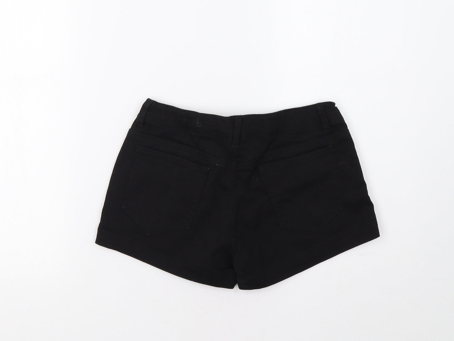 Miss E-Vie Girls Black   Hot Pants Shorts Size 12 Years - Sequinned