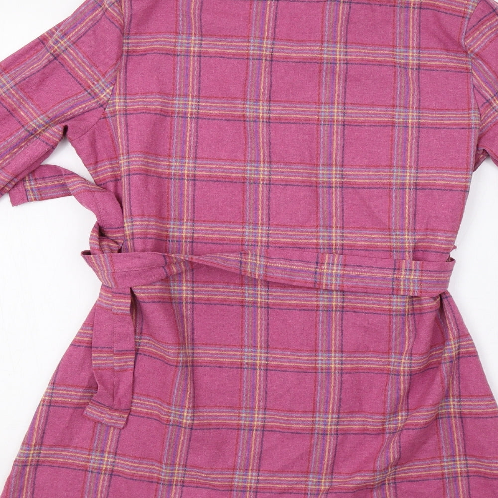 My Polo X Womens Pink Check  Shirt Dress  Size M