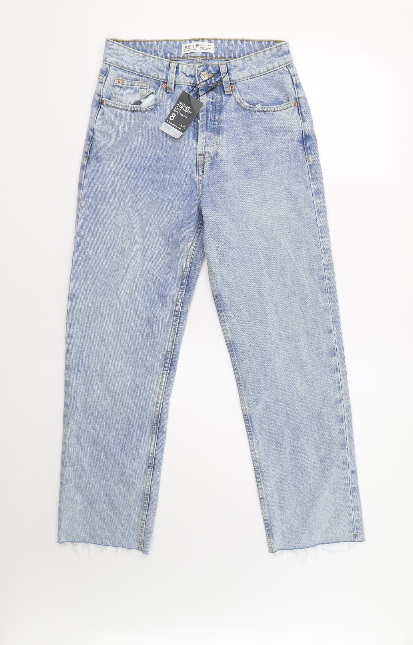 Primark Womens Blue   Boyfriend Jeans Size 8 L28 in