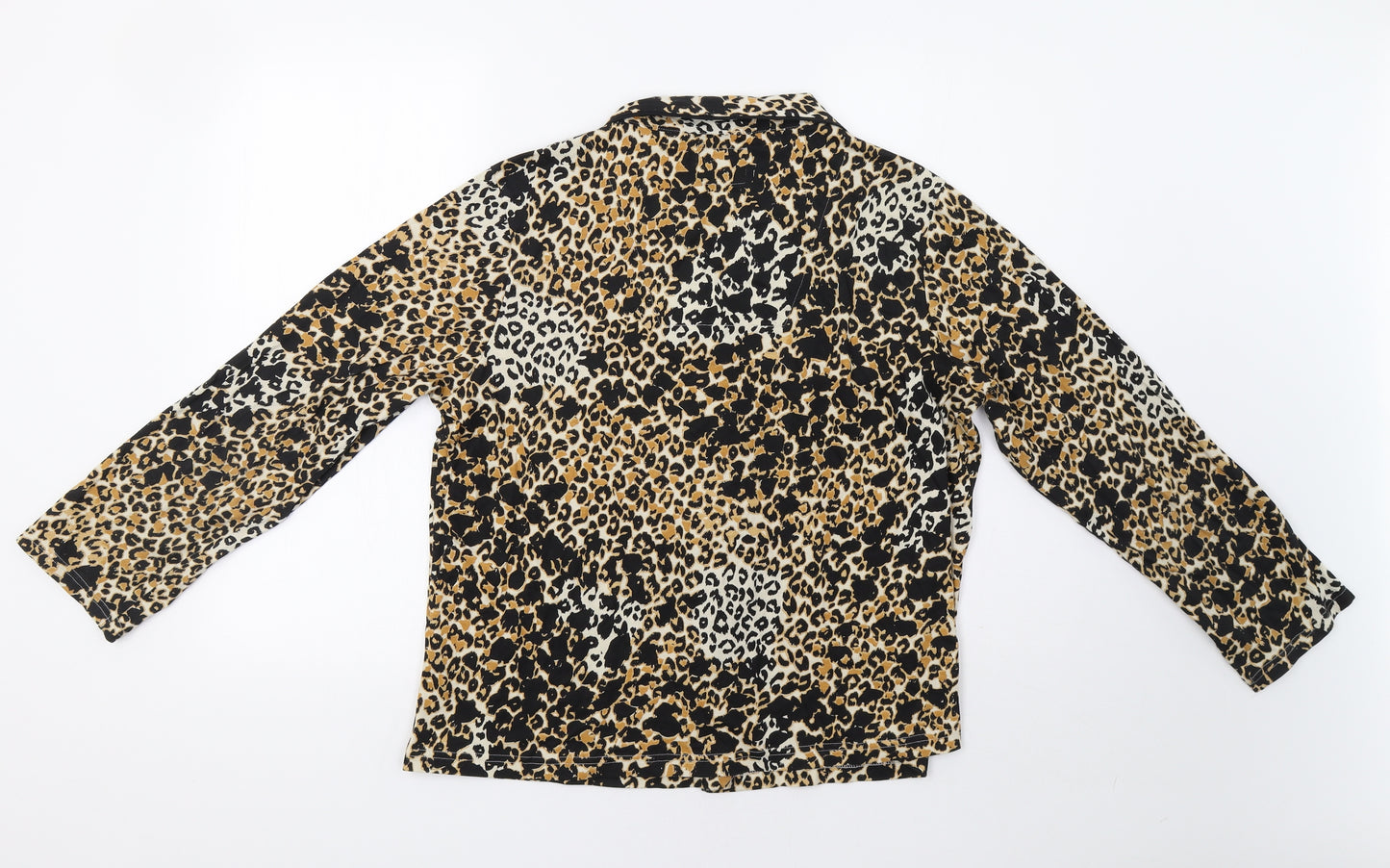 Matalan Womens Brown Animal Print  Top Pyjama Top Size 14
