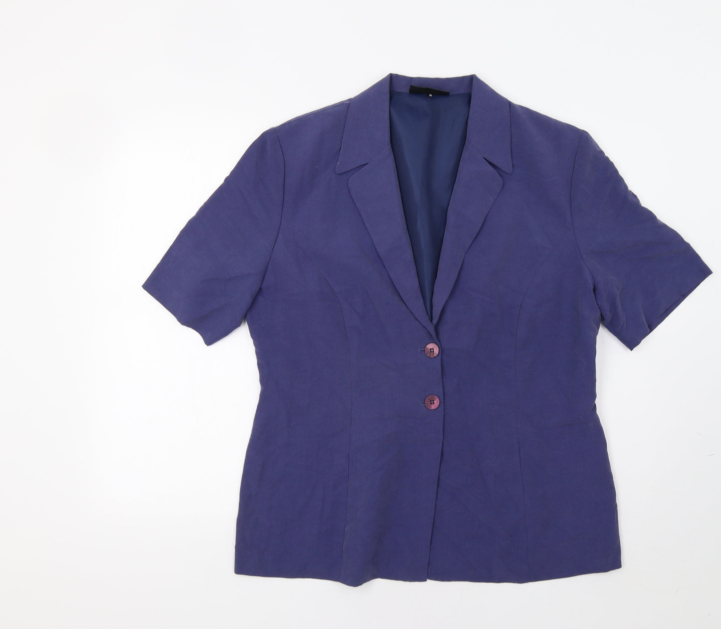 Warp+Weft Womens Blue   Jacket Blazer Size 16