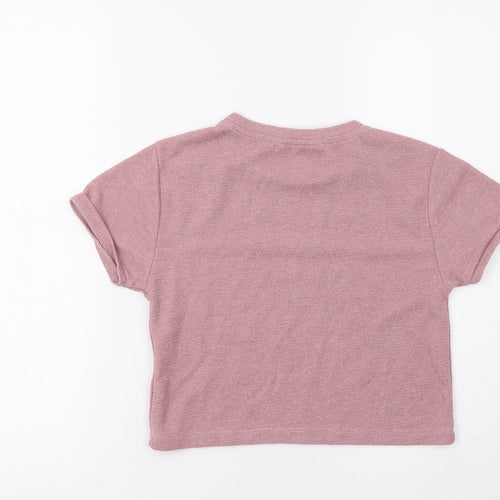 YD Girls Pink   Basic T-Shirt Size 11 Years
