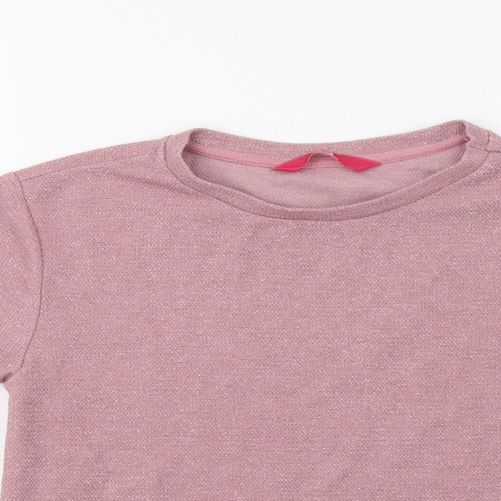 YD Girls Pink   Basic T-Shirt Size 11 Years