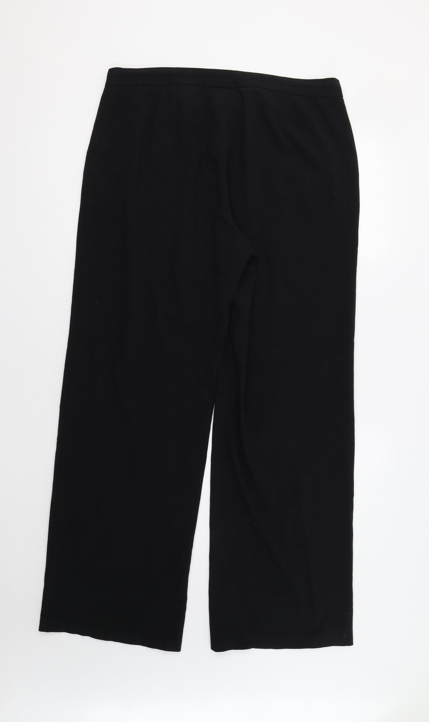 M&S Womens Black   Dress Pants Trousers Size 16 L31 in