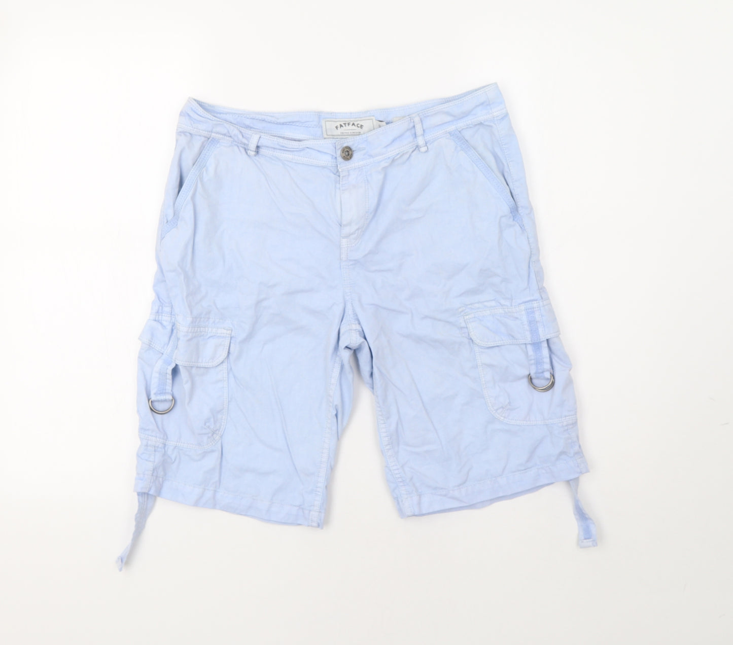 Fat Face Womens Blue   Cargo Shorts Size 10