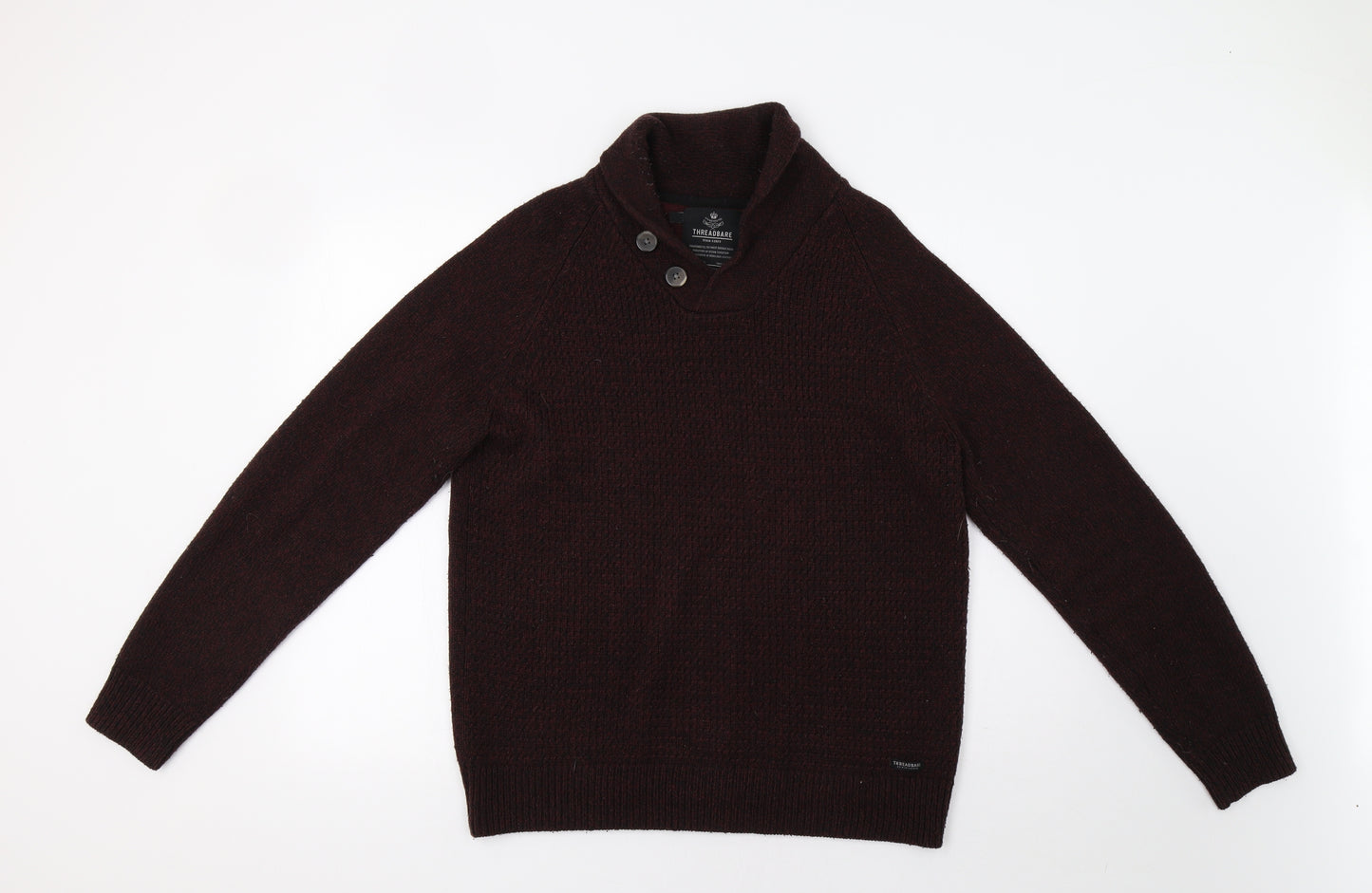 Threadbare Mens Red   Pullover Jumper Size L