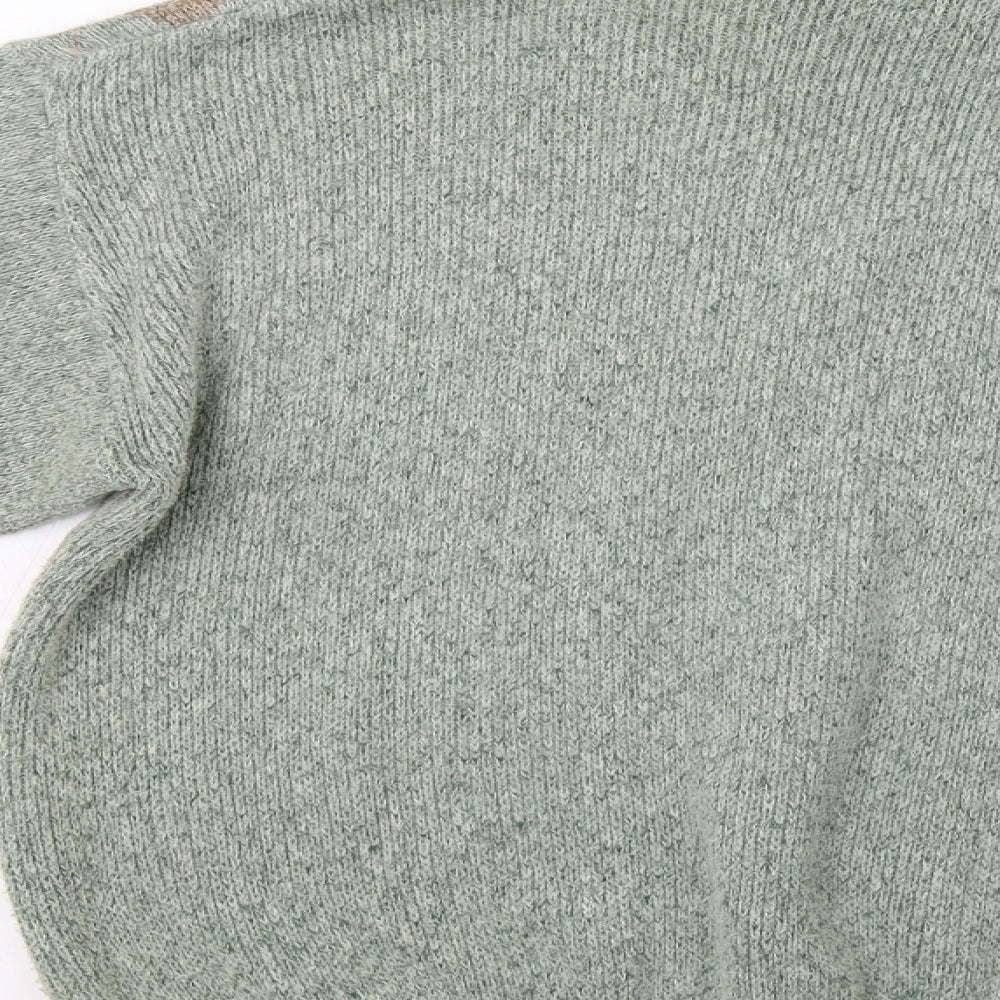 Greenwoods Mens Green Argyle/Diamond  Pullover Jumper Size M