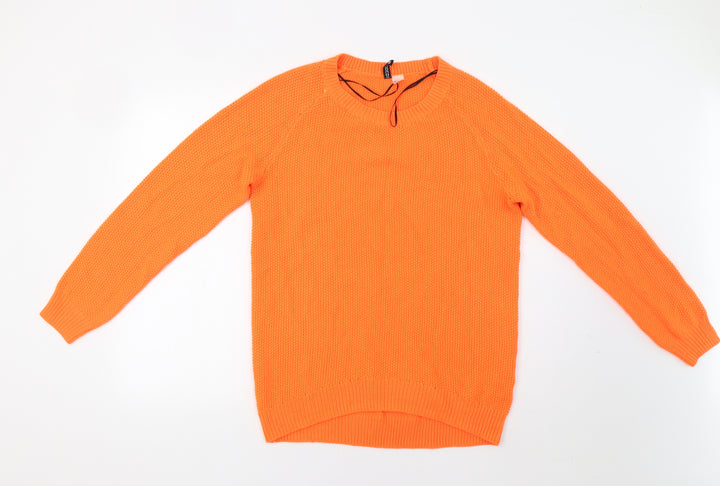 H&M Womens Orange   Pullover Jumper Size M