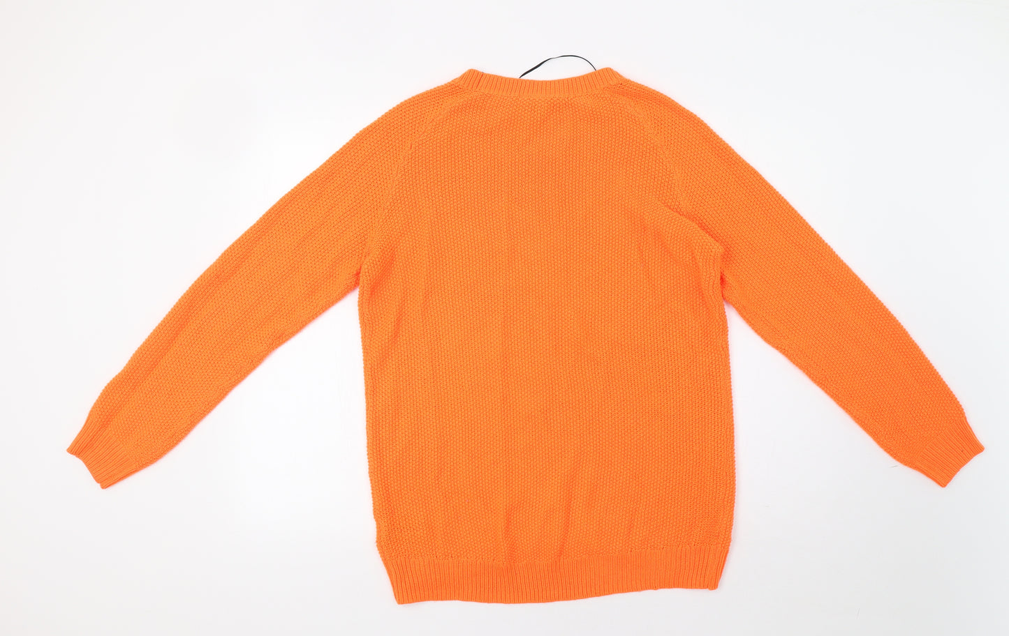 H&M Womens Orange   Pullover Jumper Size M
