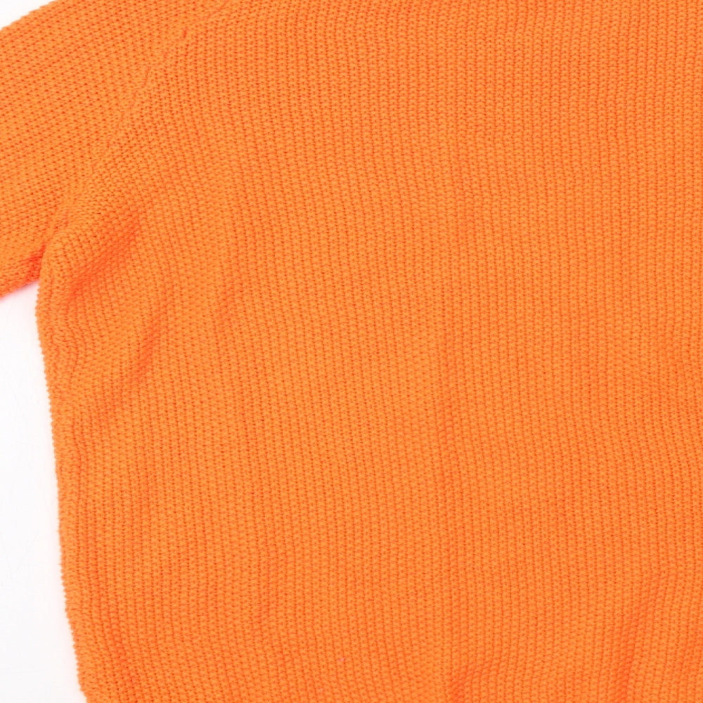H&M Womens Orange   Pullover Jumper Size M