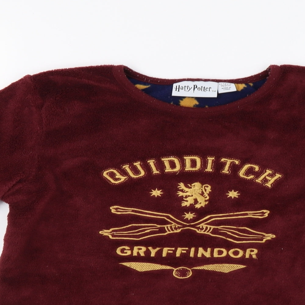 Primark Girls Red   Top Pyjama Top Size 11-12 Years  - Harry Potter