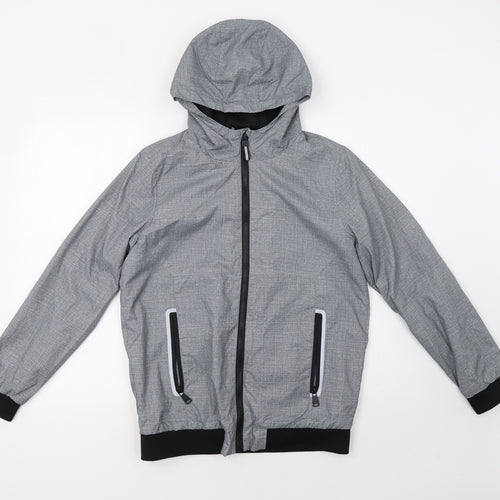 Primark Boys Grey   Windbreaker Jacket Size 13-14 Years