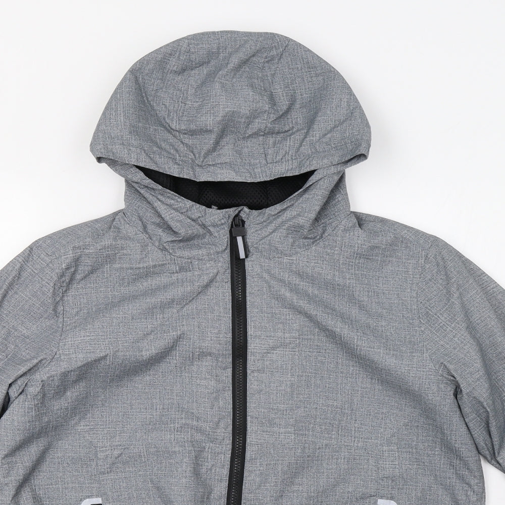 Primark Boys Grey   Windbreaker Jacket Size 13-14 Years