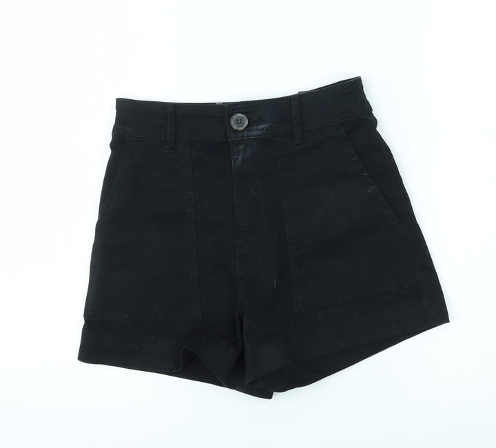 H&M Womens Black Mom Shorts Size 4