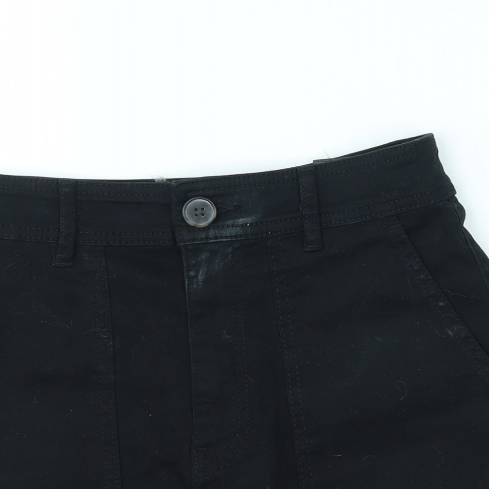 H&M Womens Black   Mom Shorts Size 4