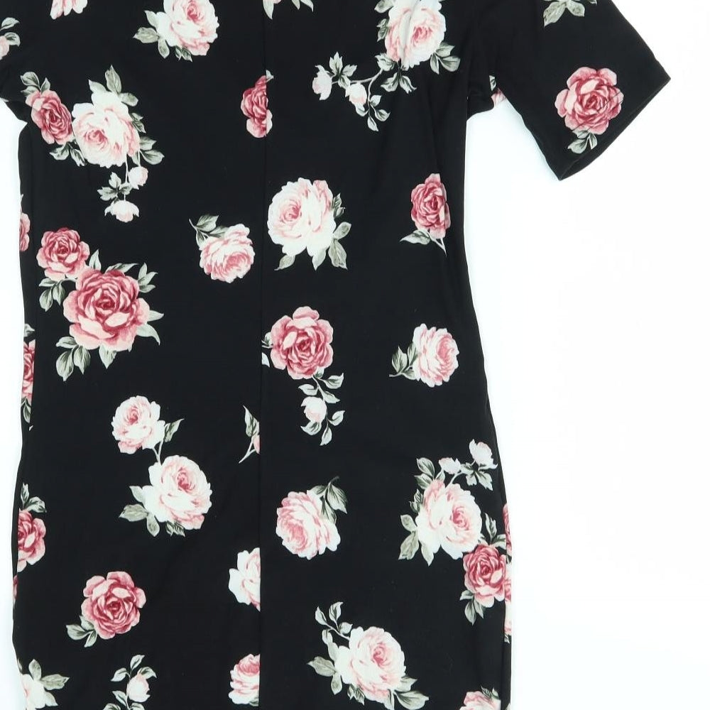 New Look Girls Black Floral  Ball Gown  Size 12-13 Years