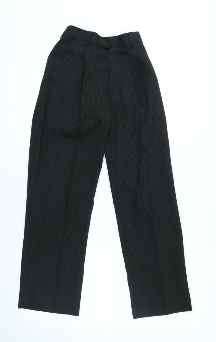 Flipback Boys Black Chino Trousers Size 11 Years
