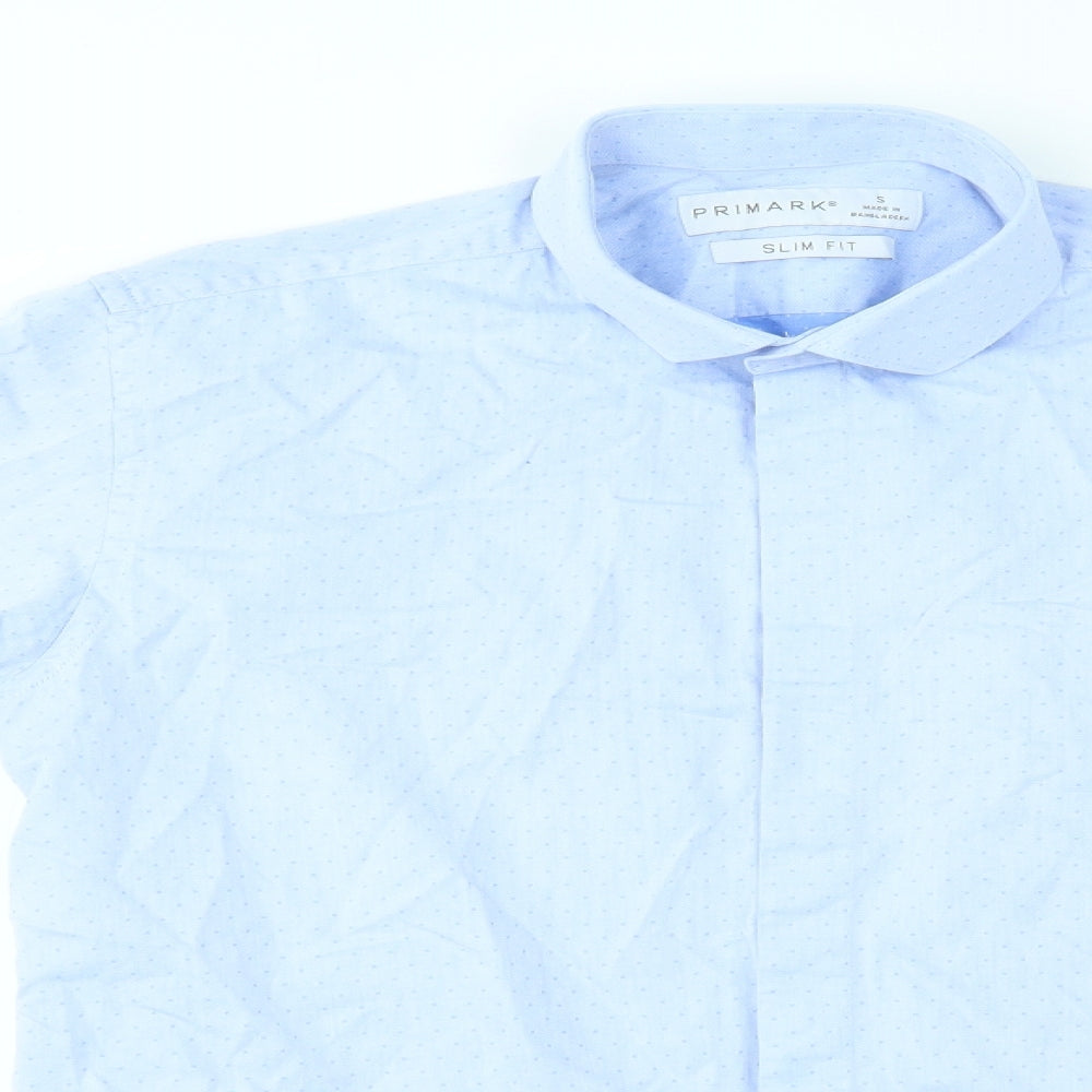 Primark Mens Blue    Dress Shirt Size S