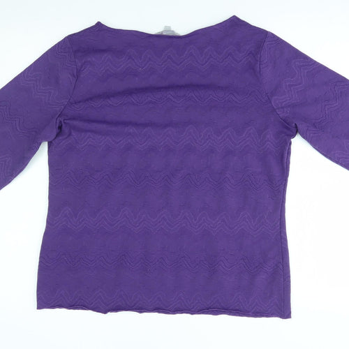 M&S Womens Purple   Pullover Jumper Size 16