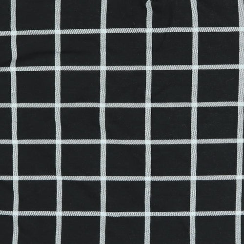 New Look Womens Black Check  Pullover Jumper Size 6
