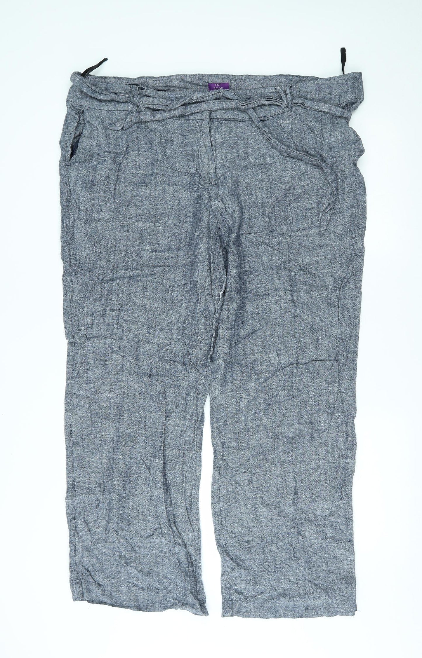 F&F Womens Grey   Trousers  Size 22 L28 in