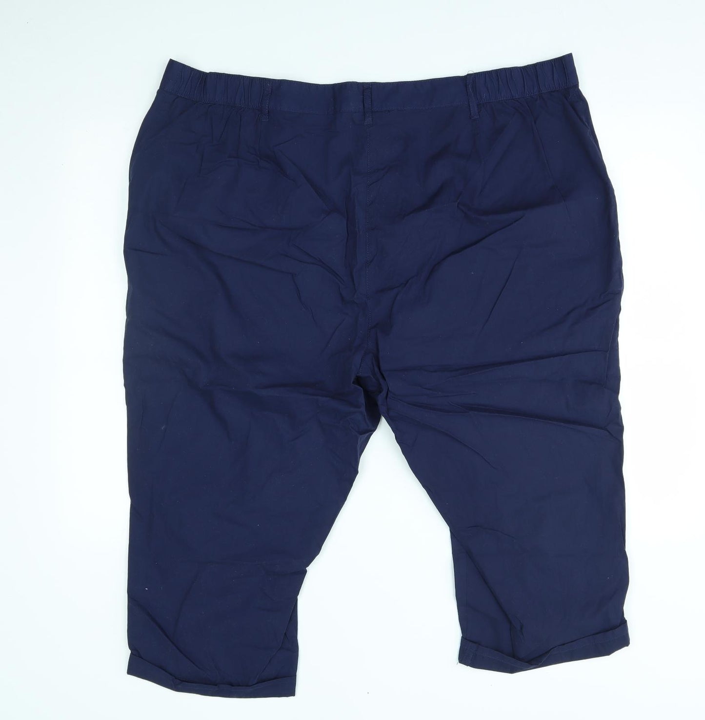 bonmarche Womens Blue   Capri Trousers Size 22 L20 in