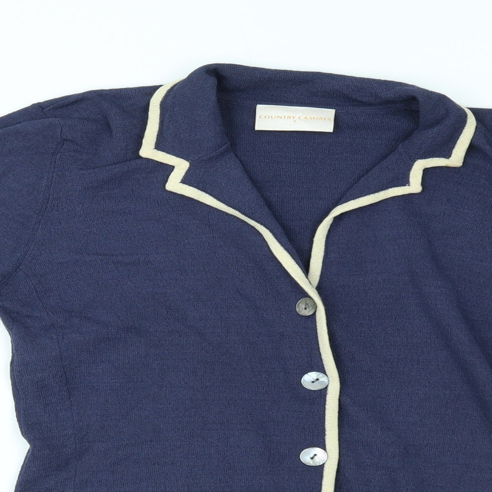 Country Casuals Womens Blue   Cardigan Jumper Size S