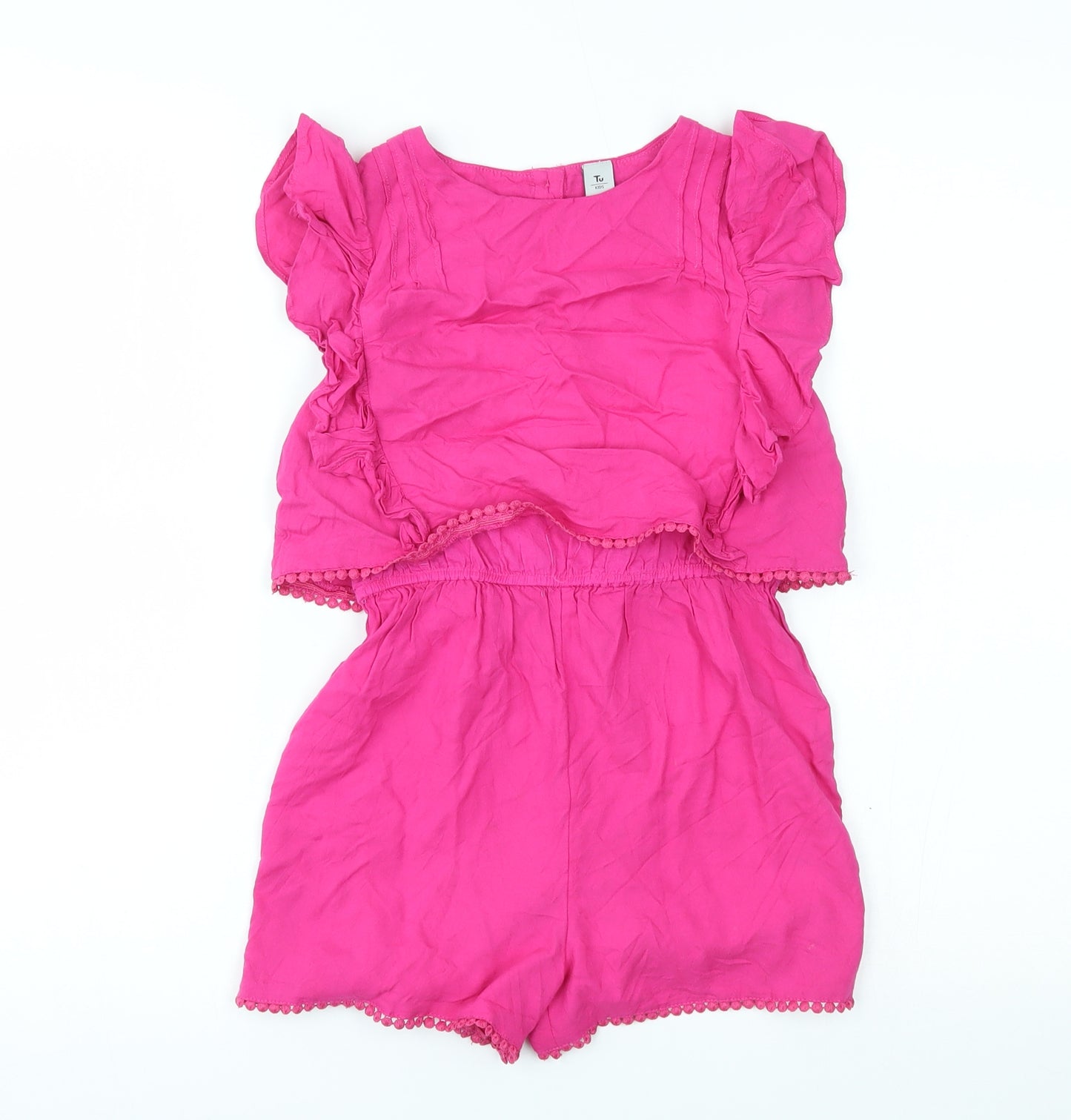 TU Girls Pink   Romper One-Piece Size 8 Years