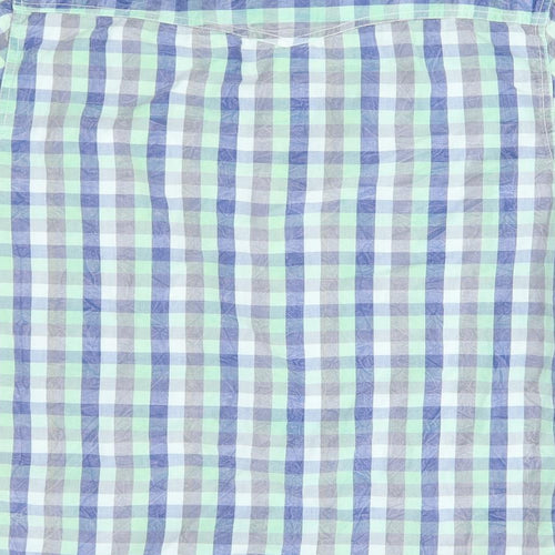 urban spirit Mens Green Plaid   Button-Up Size M