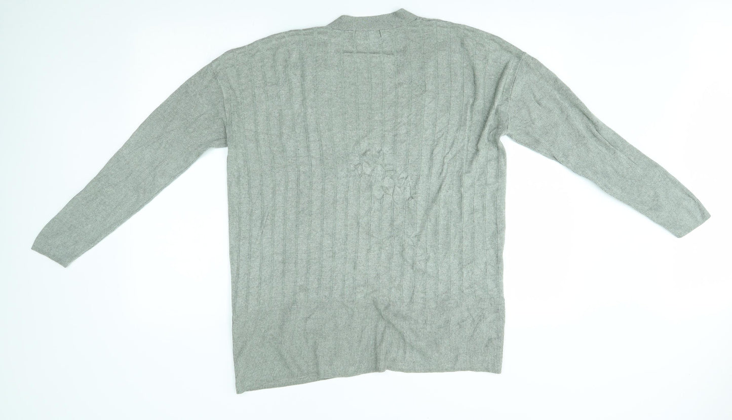 M&S Womens Green   Cardigan Jumper Size L