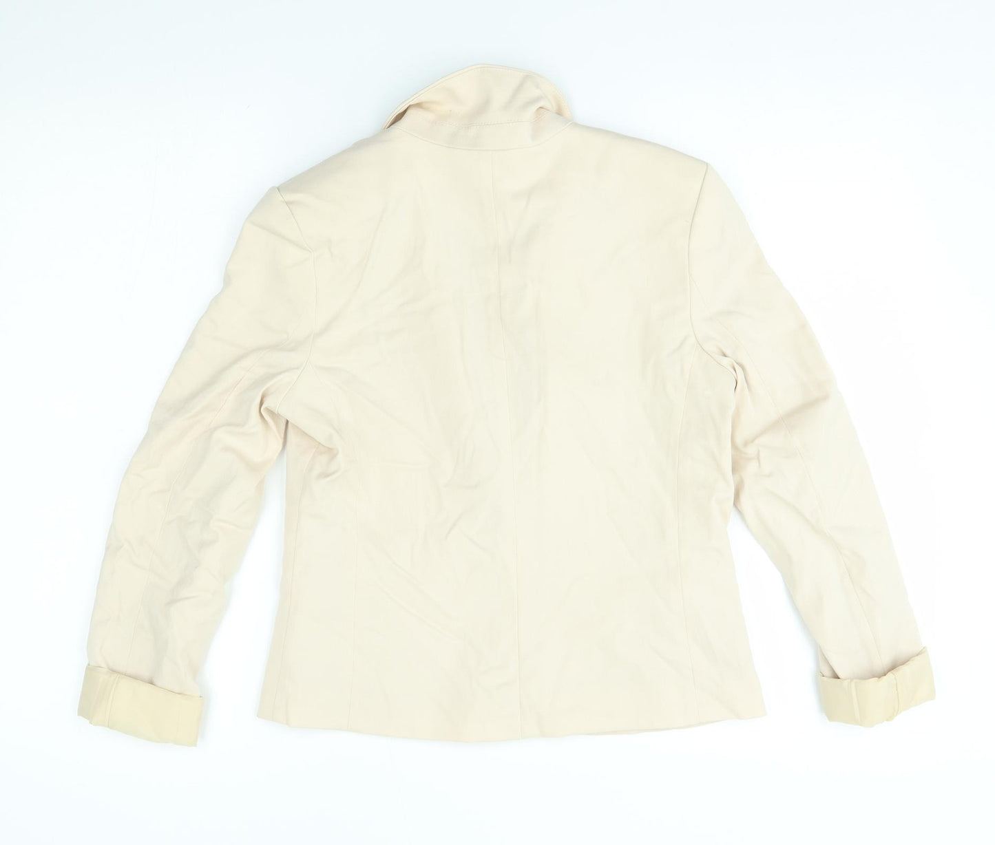H&M Womens Beige   Jacket Blazer Size 12