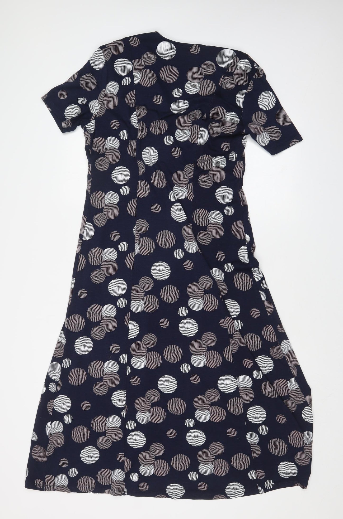 VIZ A VIZ  Womens Blue Polka Dot  Skater Dress  Size 14