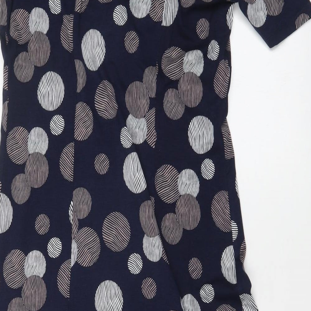 VIZ A VIZ  Womens Blue Polka Dot  Skater Dress  Size 14