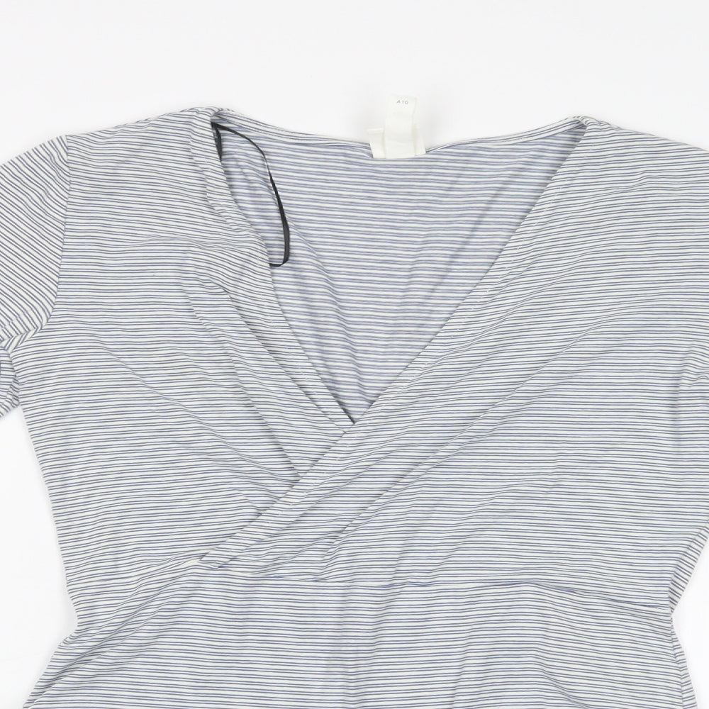 H&M Womens Multicoloured Striped  Bodysuit One-Piece Size M