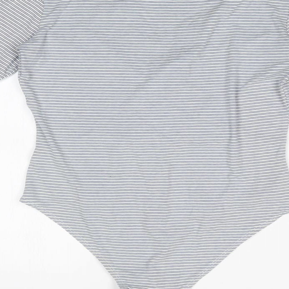 H&M Womens Multicoloured Striped  Bodysuit One-Piece Size M