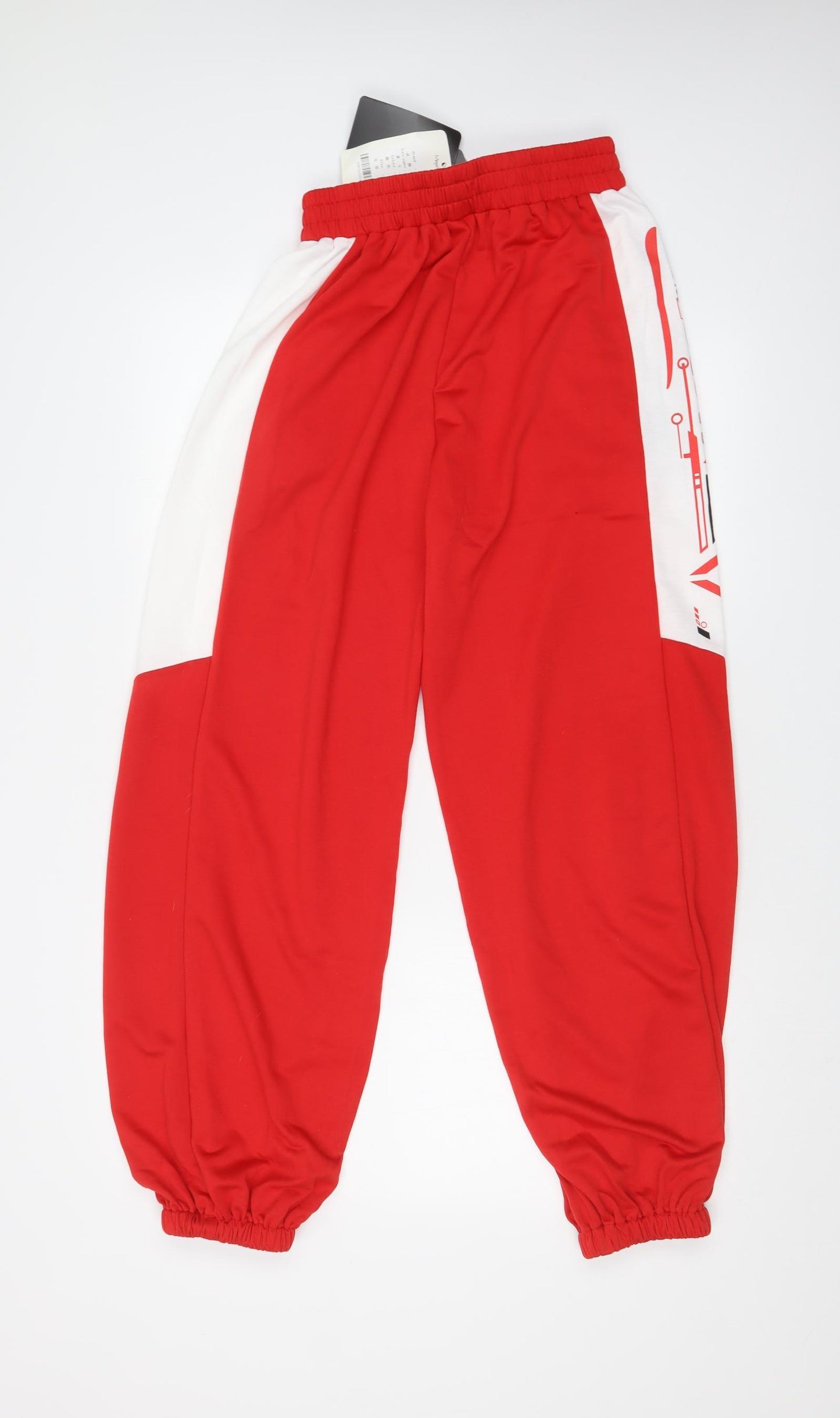 MEYSI KIM Mens Red   Jogger Trousers Size M L29 in