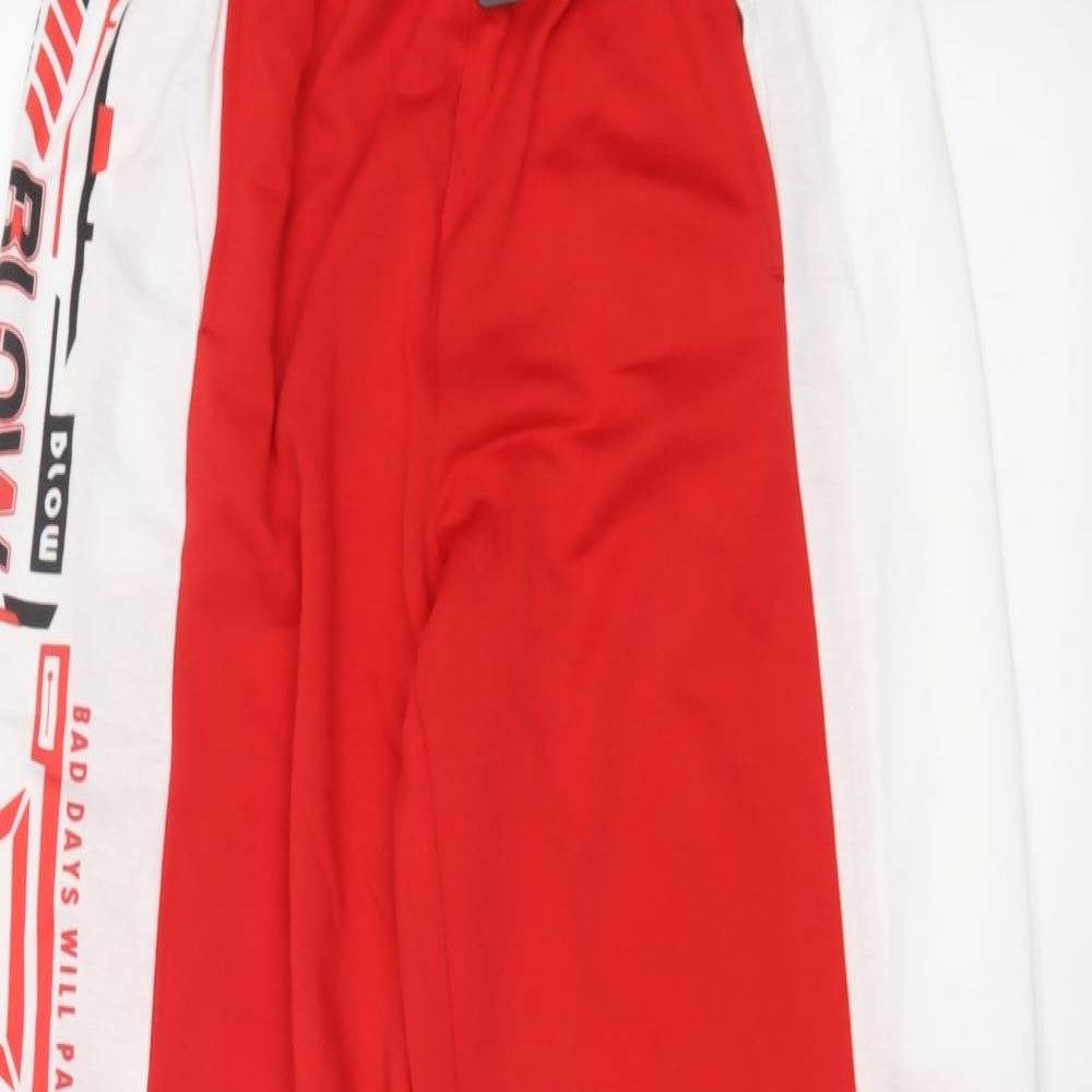 MEYSI KIM Mens Red   Jogger Trousers Size M L29 in