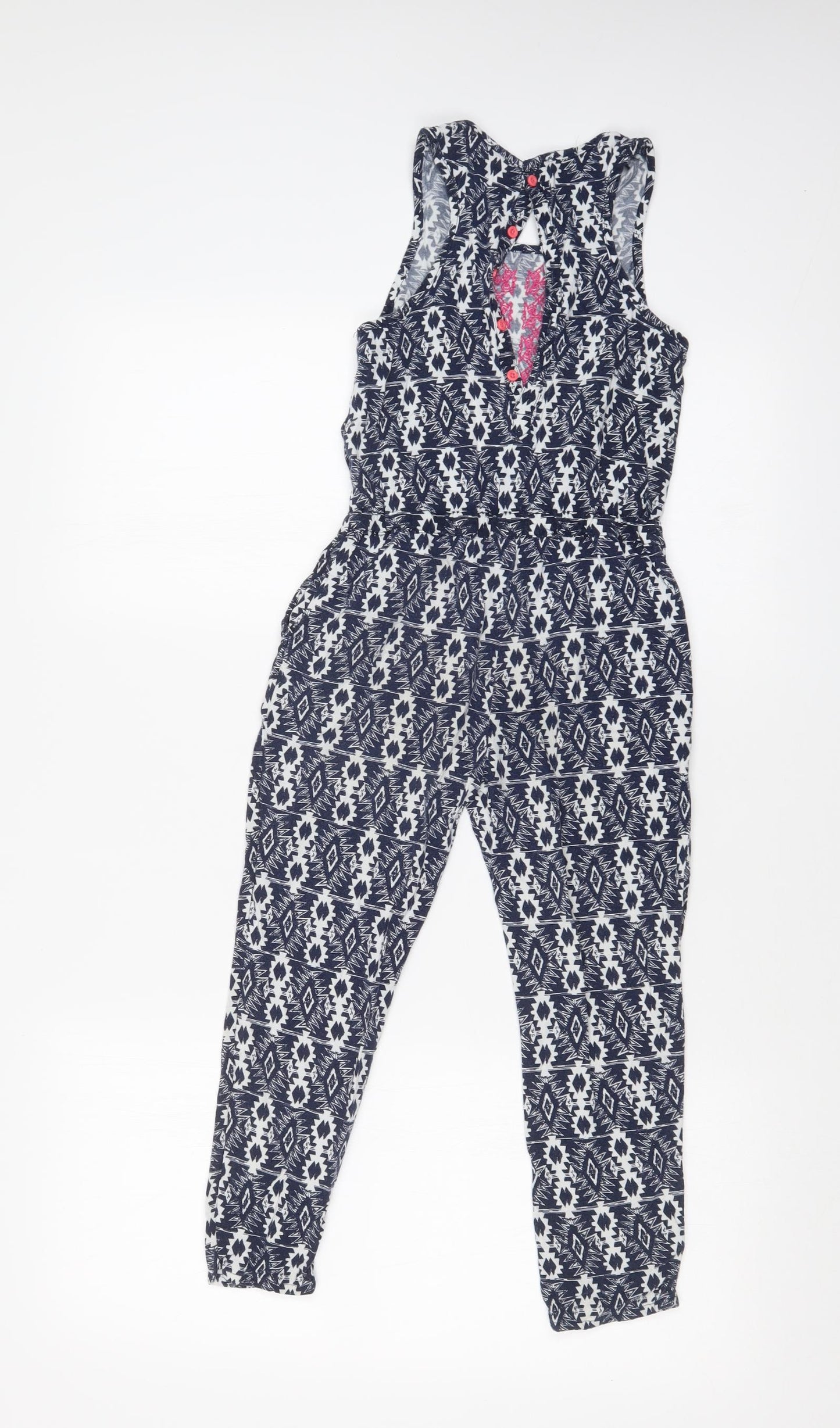 Young Dimension Girls Multicoloured Argyle/Diamond  Jumpsuit One-Piece Size 5-6 Years