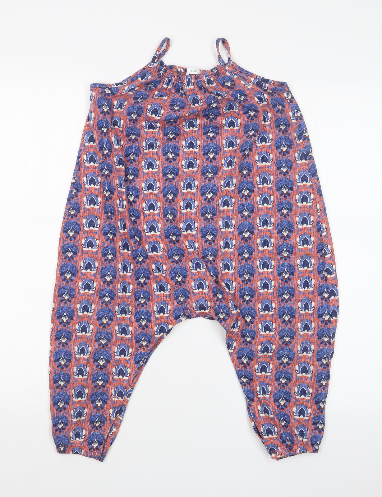 NEXT Girls Multicoloured Geometric  Jumpsuit One-Piece Size 2-3 Years