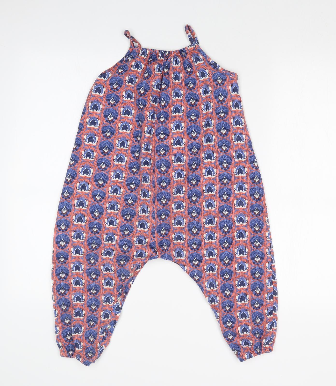 NEXT Girls Multicoloured Geometric  Jumpsuit One-Piece Size 2-3 Years