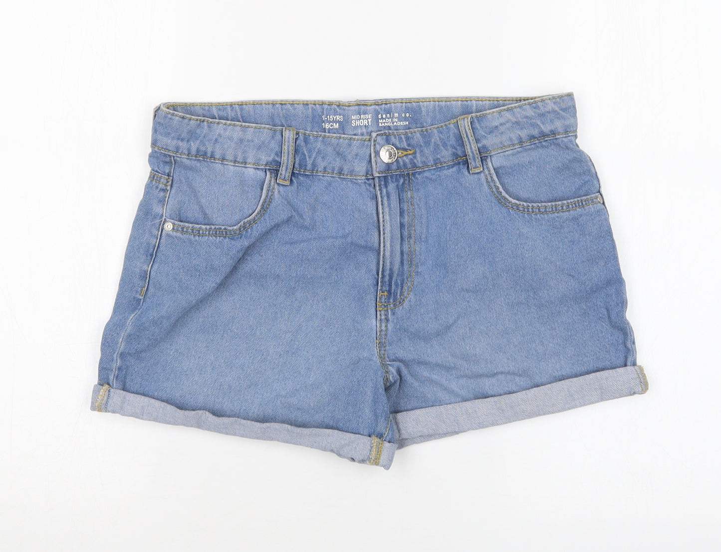 DENIM CO Girls Blue   Hot Pants Shorts Size 14-15 Years