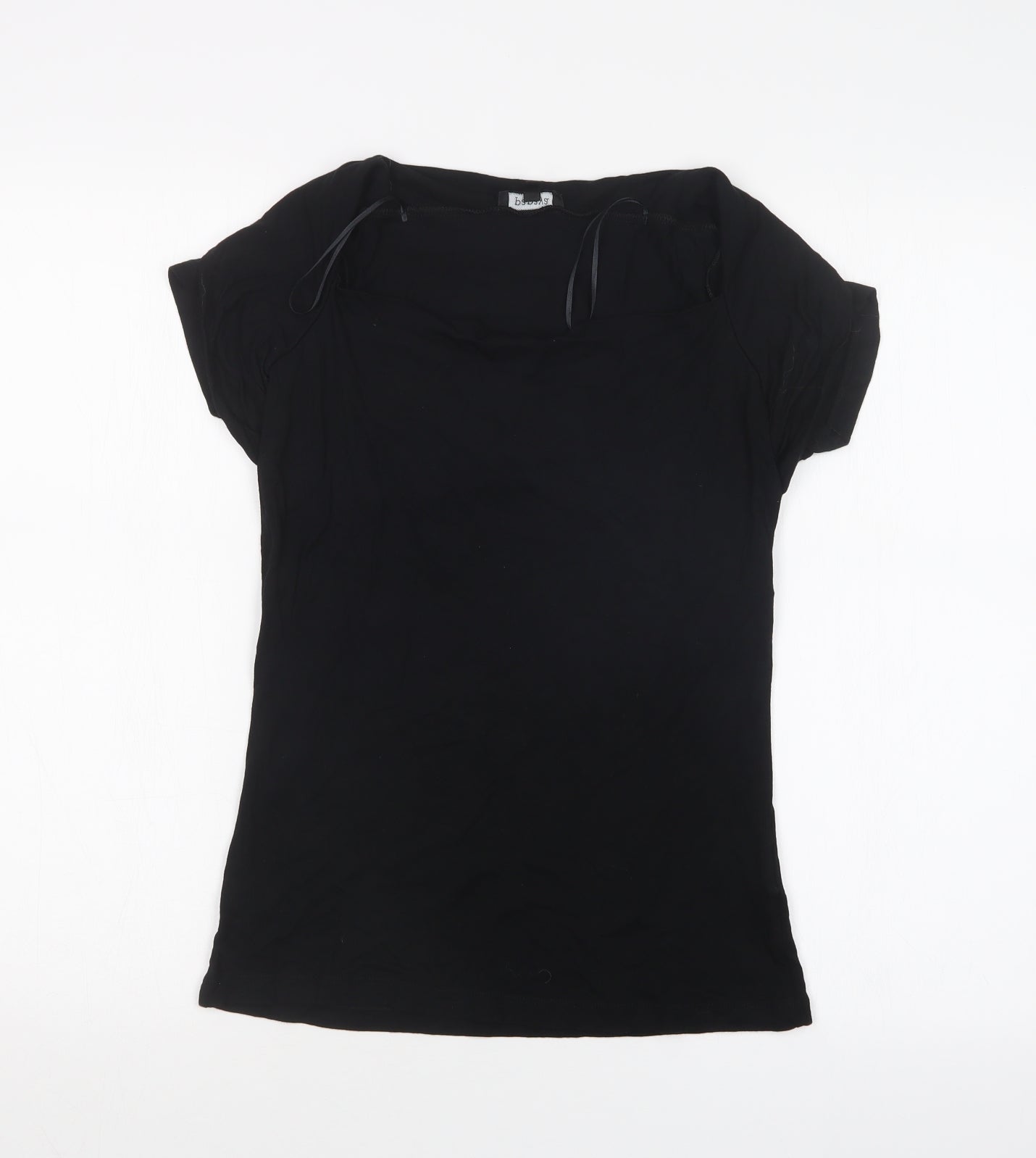 Papaya Womens Black   Basic T-Shirt Size 12