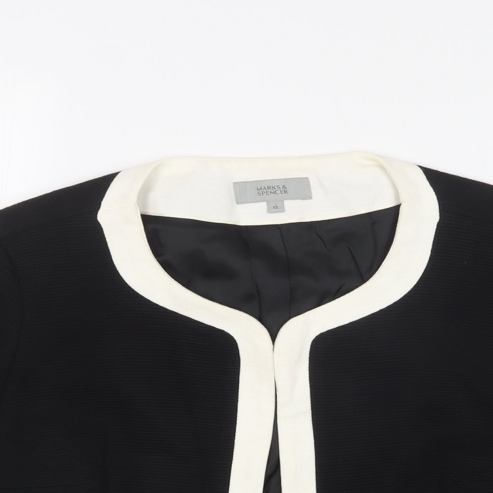 M&S Womens Multicoloured Striped  Cardigan Jumper Size 12