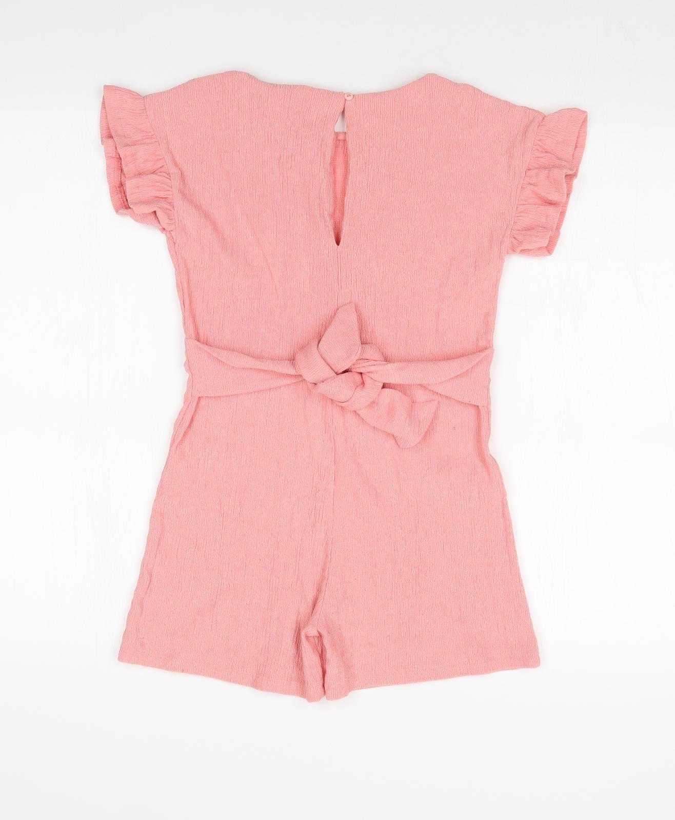 F&F Girls Pink   Playsuit One-Piece Size 8-9 Years
