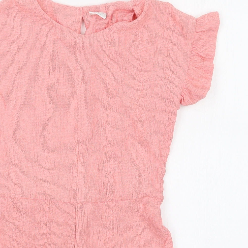 F&F Girls Pink   Playsuit One-Piece Size 8-9 Years