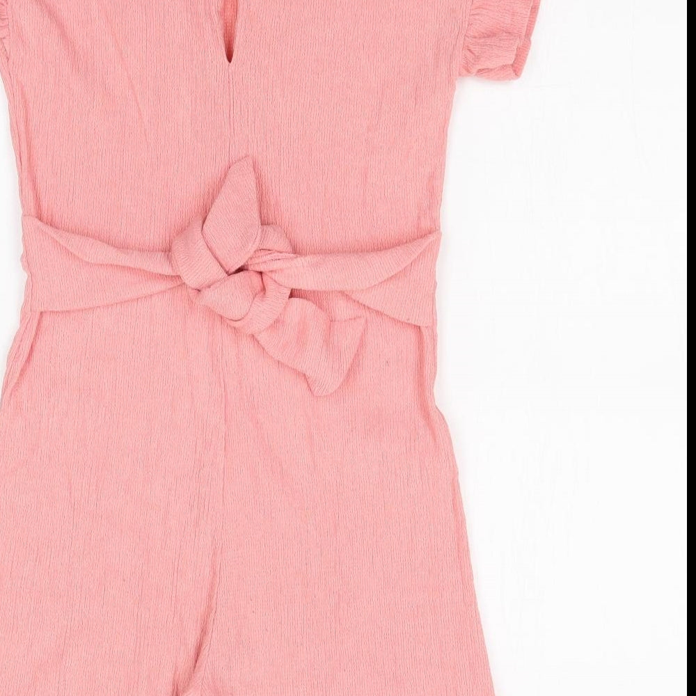 F&F Girls Pink   Playsuit One-Piece Size 8-9 Years