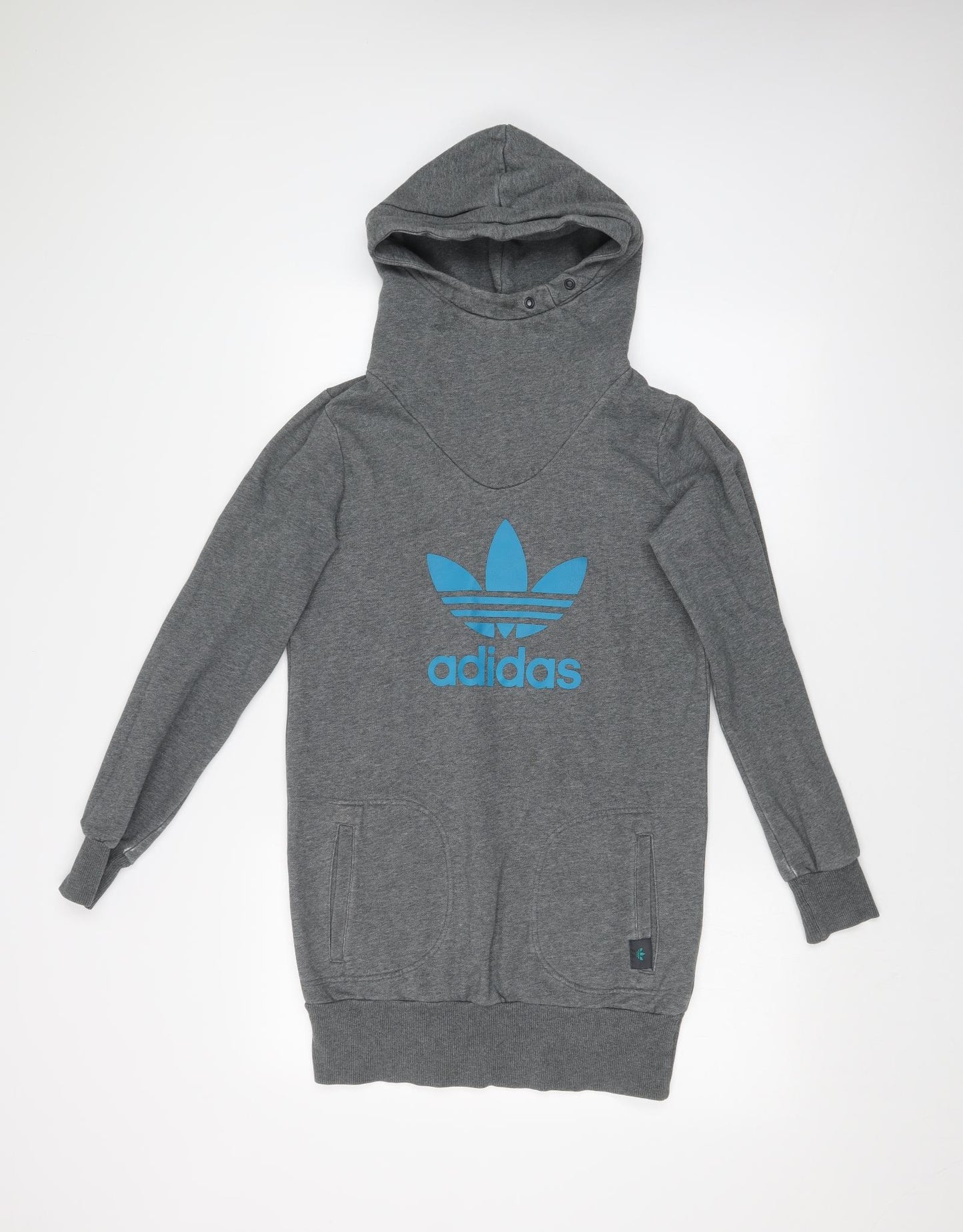 adidas Womens Grey   Pullover Hoodie Size 10