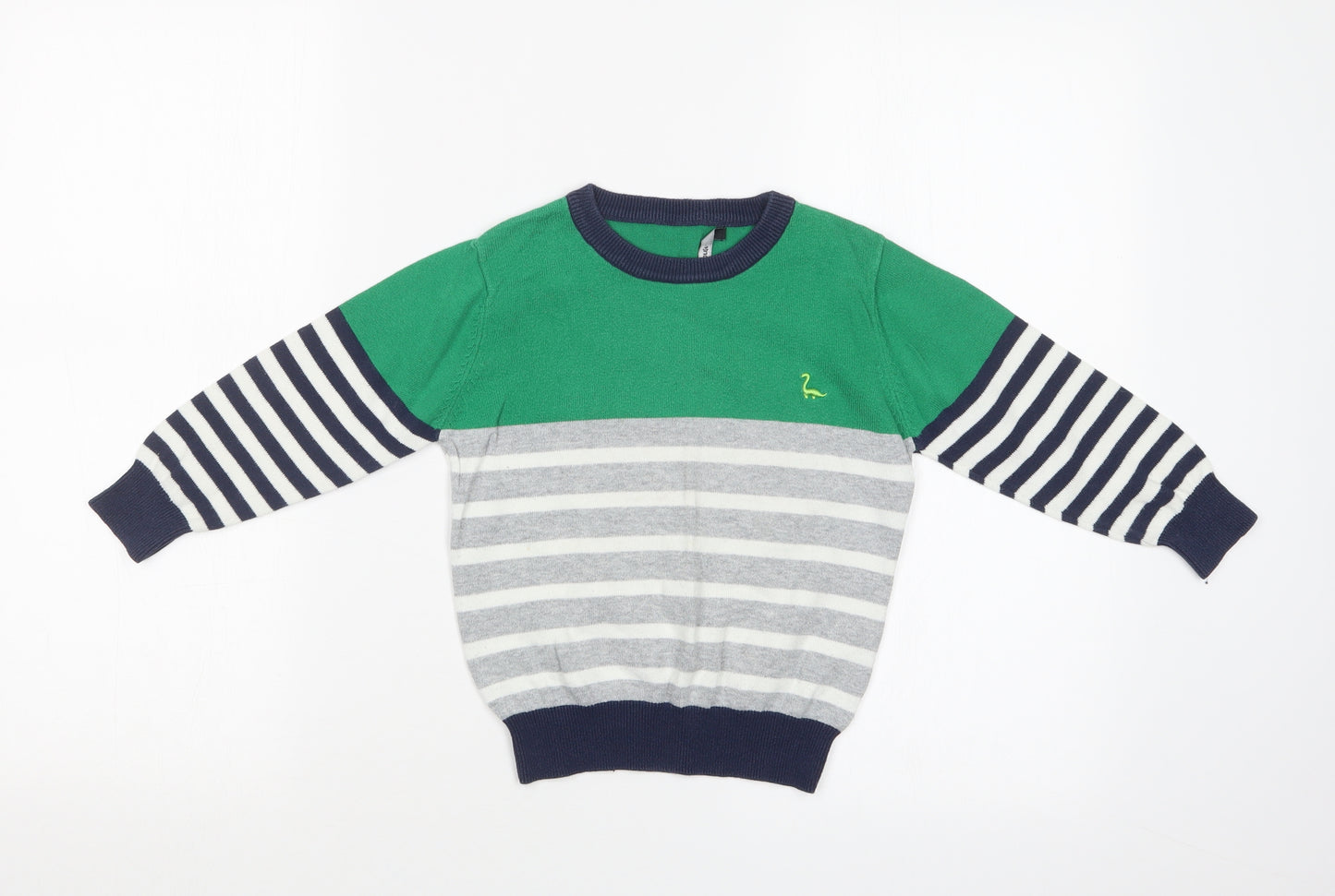 George Boys Multicoloured Striped  Pullover Sweatshirt Size 3-4 Years
