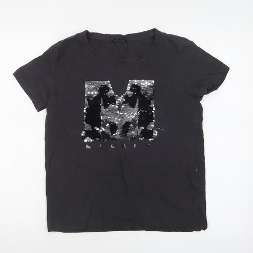 House Girls Black   Basic T-Shirt Size S