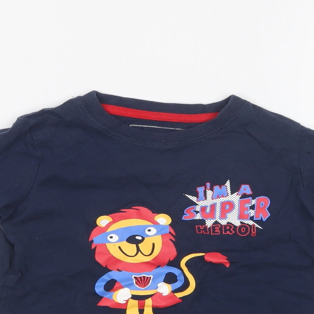 PEP&CO Boys Blue   Basic T-Shirt Size 2-3 Years